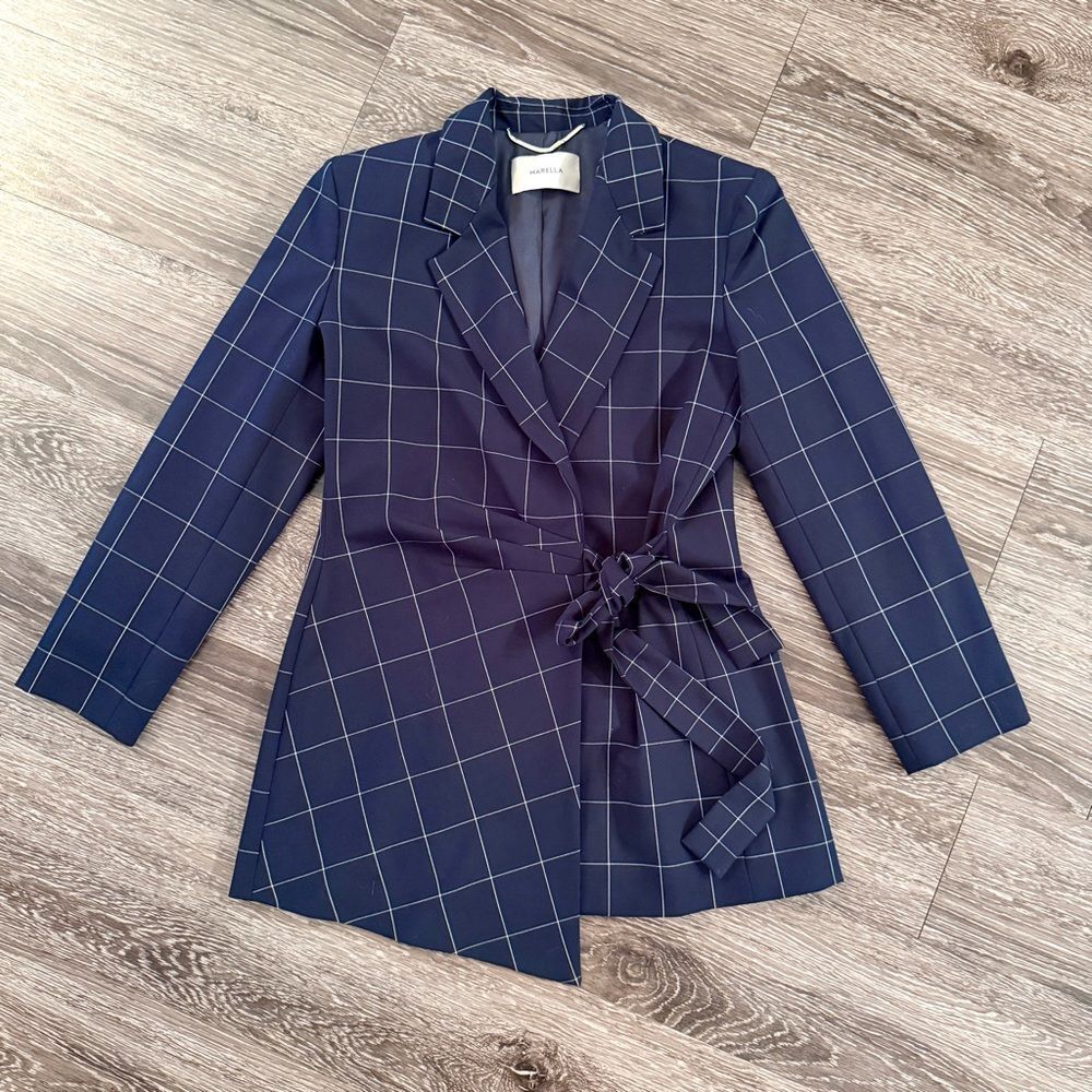 Marella Timeless Grid Blazer Dress